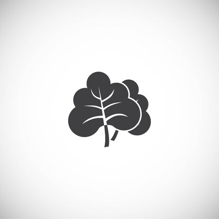 Leaf related icon on background for graphic and web design. Creative illustration concept symbol for web or mobile app.のイラスト素材