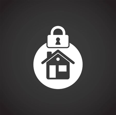 Smart security related icon on background for graphic and web design. Creative illustration concept symbol for web or mobile appのイラスト素材