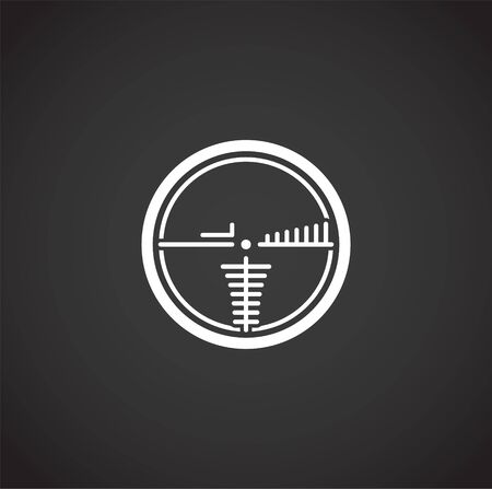 Aim related icon on background for graphic and web design. Creative illustration concept symbol for web or mobile appのイラスト素材