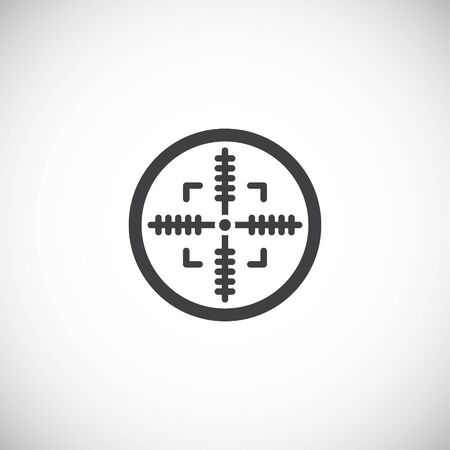 Aim related icon on background for graphic and web design. Creative illustration concept symbol for web or mobile appのイラスト素材