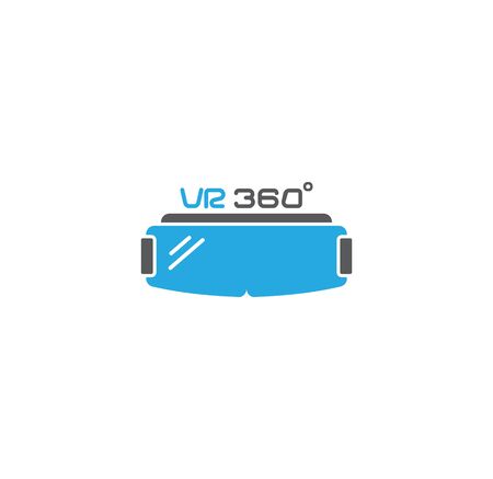 Virtual reality VR related icon on background for graphic and web design. Creative illustration concept symbol for web or mobile app.のイラスト素材