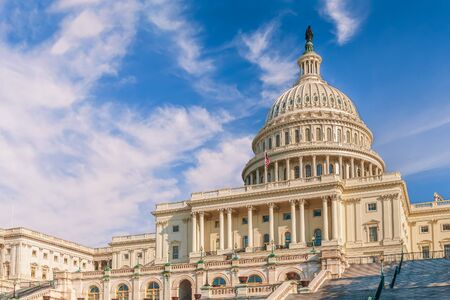The United State Capitol on a sunny day. Washington DC. USA