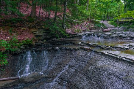 Bridal Veil Falls in Cuyahoga National Park. Ohio. USA