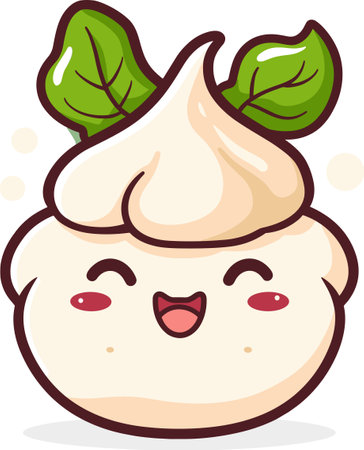 Cartoon Illustration of Cute Mascot Character Mascot Foodのイラスト素材