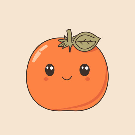 Cute kawaii tomato. Cartoon character Vector illustration.のイラスト素材