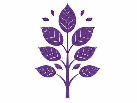 branch with leaves ecology isolated icon vector illustration design vector illustration designのイラスト素材