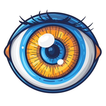 Eye icon isolated on white background. Vector illustration. Eps 10.のイラスト素材
