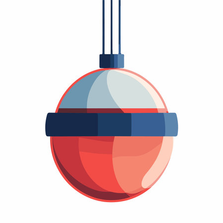 Christmas ball icon. Flat illustration of christmas ball icon for web designのイラスト素材