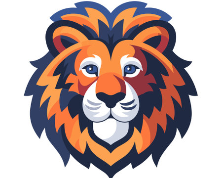 Lion head mascot. Lion head mascot. Lion head vector illustrationのイラスト素材