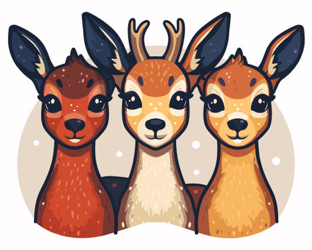 Cute rhinoceros vector illustration in cartoon style. Isolated on a yellow background.のイラスト素材