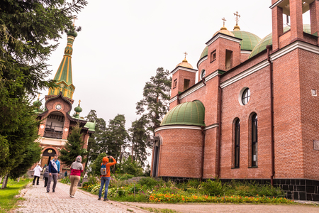 Priozersk, Russia, August 14, 2016: All Saints Priozerskoe Compoundのeditorial素材
