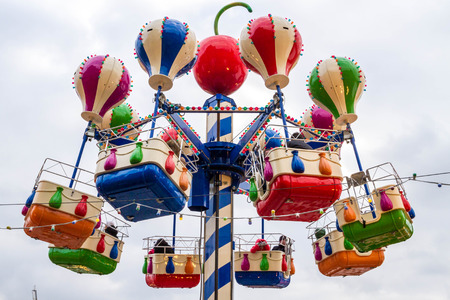 Moscow, Russia, March 7, 2015. The rides at the fair on red square.のeditorial素材