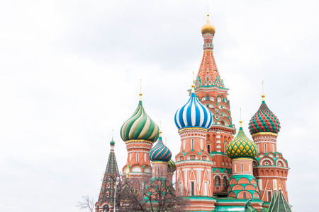 Moscow, Russia, March 7, 2015. St. Basil's Cathedral on red square.のeditorial素材