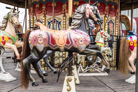 Moscow, Russia, March 7, 2015. The carousel at the fair on red square.のeditorial素材