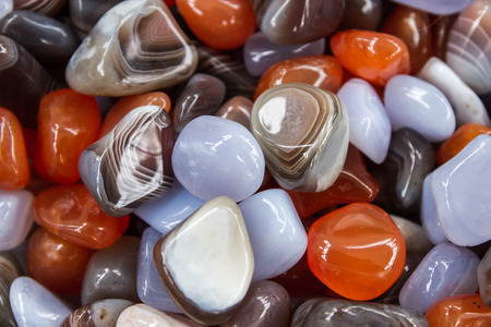 Natural colored stones of different breedsの写真素材