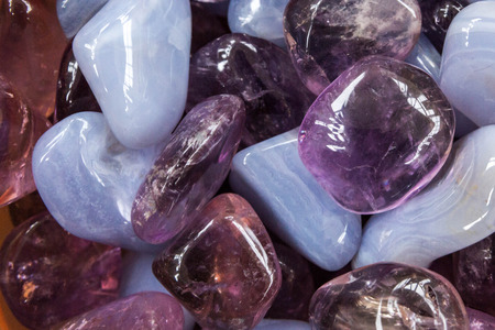Natural colored stones of different breeds