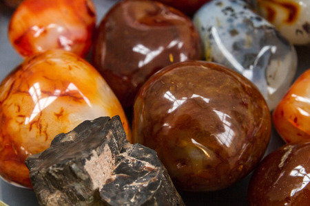 Natural colored stones of different breedsの写真素材