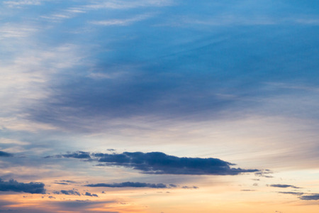Beautiful coloured sky at sunset