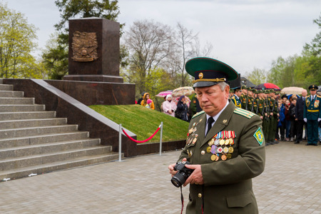Saint Petersburg city, Lomonosov, Russia, May 8, 2015. The opening of the Stella and the laying of...