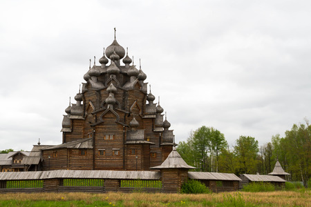 Leningrad region, Vsevolozhsky district, Russia, may 17, 2015. Nevsky Parclass. The Church Of The Intercession.のeditorial素材