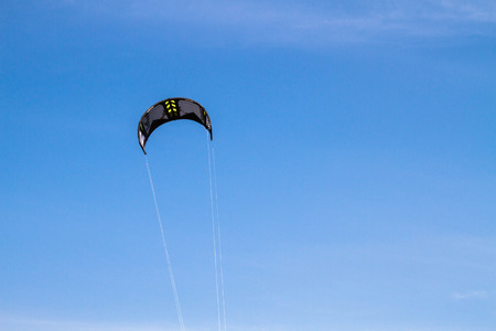 St. Petersburg, Peterhof, Russia, June 21, 2015. Windsurfing on the beach of the Big Izhora Gulf of Finland.のeditorial素材
