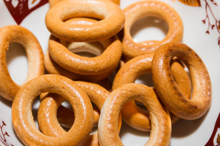 Bagels for tea for Breakfastの写真素材