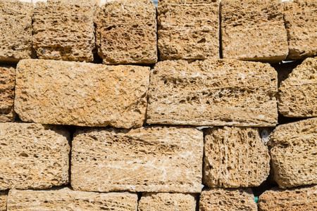 Natural material for the construction of coquinaの写真素材