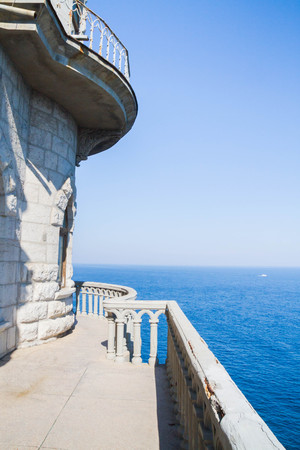 Yalta, Crimea, Russia, September 3, 2015. Castle swallow's nest in Yalta in the Crimeaのeditorial素材