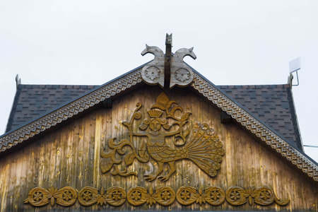 Russian village Shuvalovka Petrodvorets district Saint-Petersburg, Russia, 13 March, 2016. Traditional Russian celebration of Maslenitsa in the Russian village of Shuvalovkaのeditorial素材