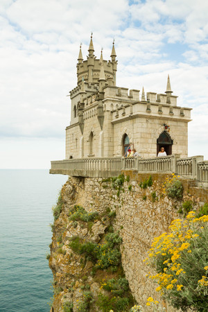 Yalta, Crimea, Russia, on 8 June 2016. Castle swallow's nest in Yalta in the Crimea.のeditorial素材
