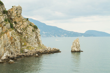 Yalta, Crimea, Russia, on 8 June 2016. Embankment of Yalta in the Crimea in the summer.のeditorial素材