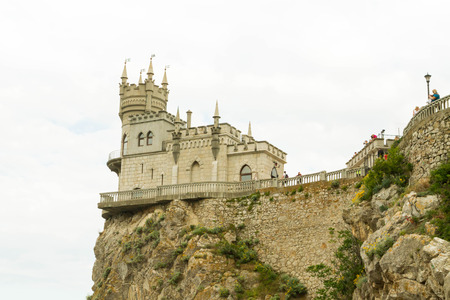 Yalta, Crimea, Russia, on 8 June 2016. Castle swallow's nest in Yalta in the Crimea.のeditorial素材