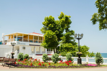 Sevastopol, Crimea, Russia, 21 Jun, 2016. Square from the black sea embankment in Sevastopolのeditorial素材