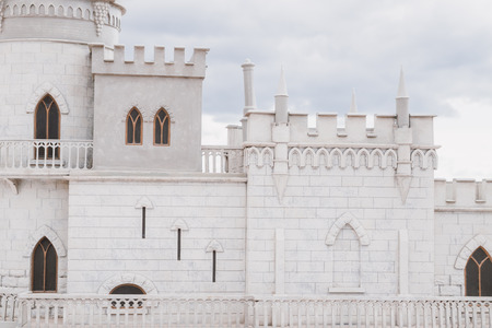 Evpatoria, Crimea, Russia, 30 August, 2017. A model of the famous castle swallow's nest.のeditorial素材