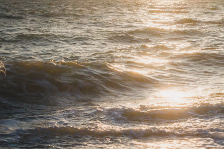 Evening sea sunset in the summerの写真素材