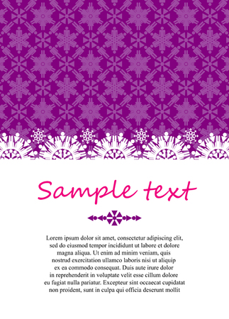 Ornamental card designのイラスト素材