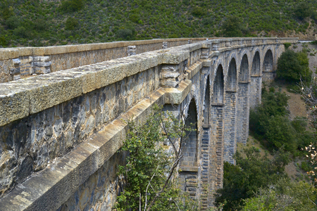 Railway viaduct. Upper Corsica, Franceの写真素材