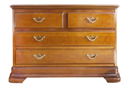 Old dirty dusty wooden  oak chest mass prosuction standard  isolated. Selective focusの写真素材