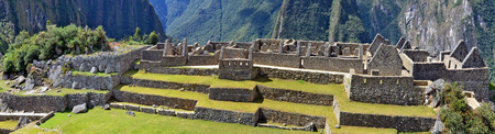 CUSCO, PERU - JUNE 05, 2016: Machu Picchu - sacred town of an Inca  old  empire time. It is the power energy  center of Earth planet. Incas built the estate with polished dry stone walls around 1450.のeditorial素材