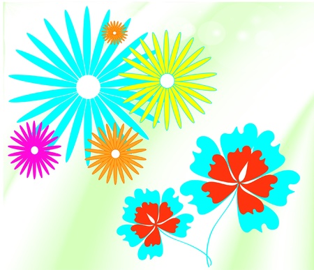 floral backgroundのイラスト素材