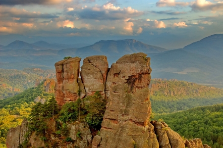 Beautiful rocks round Belogradchik townの写真素材