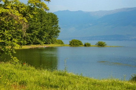 Kerkini lake and mountain ecoarea at nord Greece
