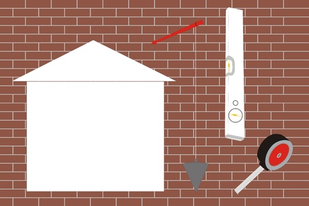 Construction background with appropriate textのイラスト素材