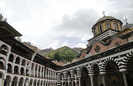 The monastery of Saint John  Yoan  of Rila, founded in the 10th century, Bulgariaのeditorial素材