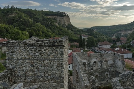 Landscape view to ancient Melnik town, Bulgariaの写真素材