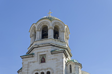 Fragment of beauty St. Alexander Nevsky Cathedral in Sofia, Bulgaria