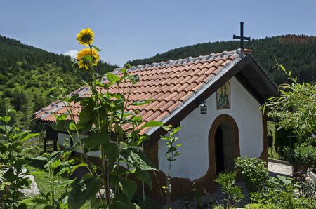 Medieval Zhelyava Monastery St. Petka on a High Hill in Balkan mountain, Zhelyava village, Sofia...
