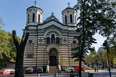 The Church of St. Nicholas of Sofia is an Orthodox church located in the center of the capital, Sofia, Bulgariaのeditorial素材