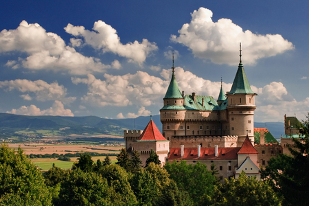 Medieval castle Bojnice, Slovakia, Europeのeditorial素材