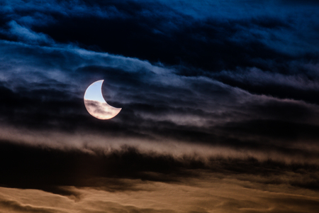 Partial Solar Eclipse.の写真素材